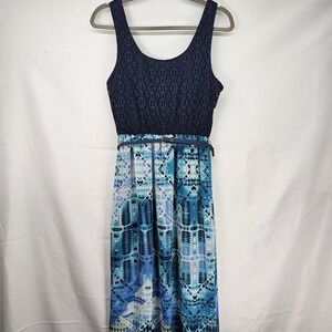 Charlotte Russe Maxi Dress Blue Size Small Women's Dress Summer Sundress